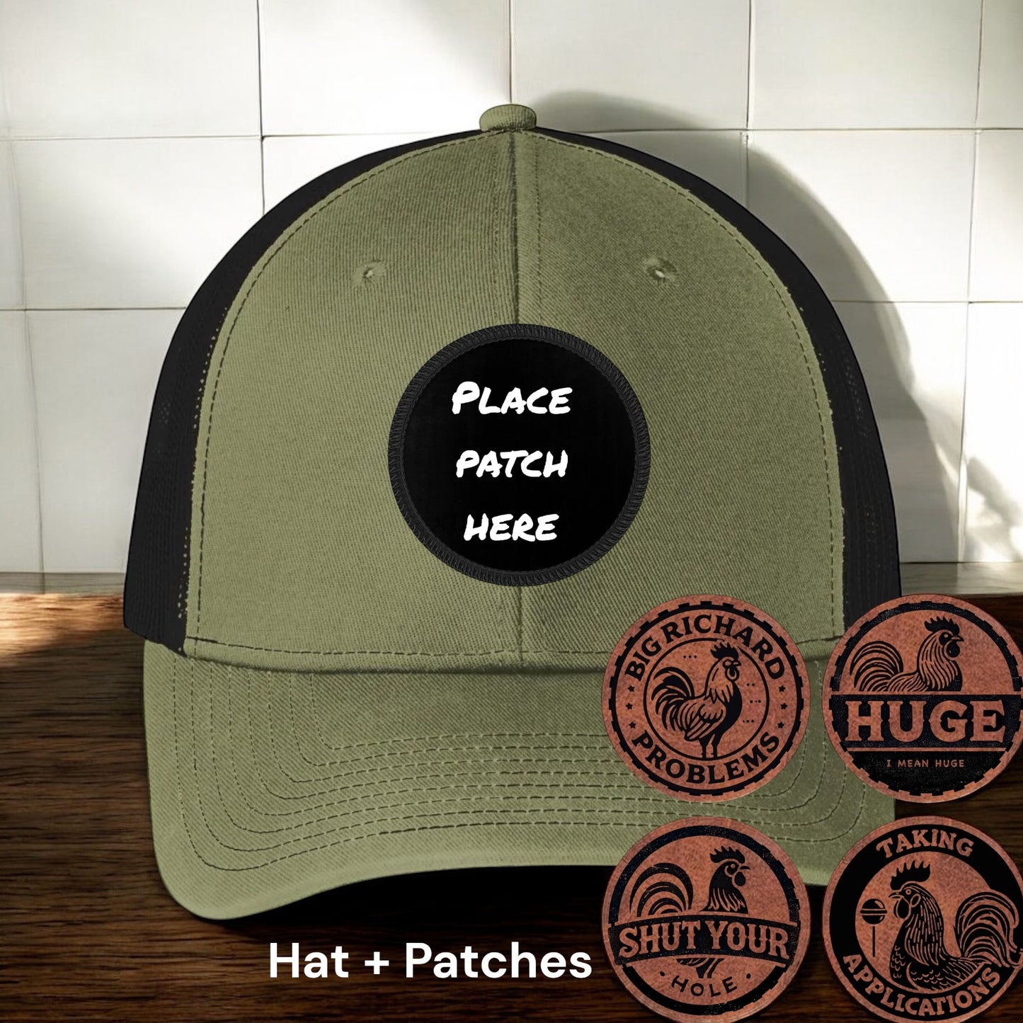 LIMITED EDITION Space Saving Interchangeable Patch Richard Hat