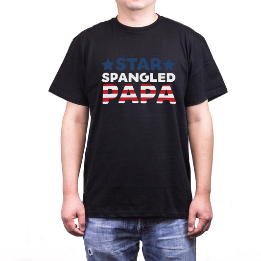 Star Spangled Papa Cute T-shirt for Fourth of July