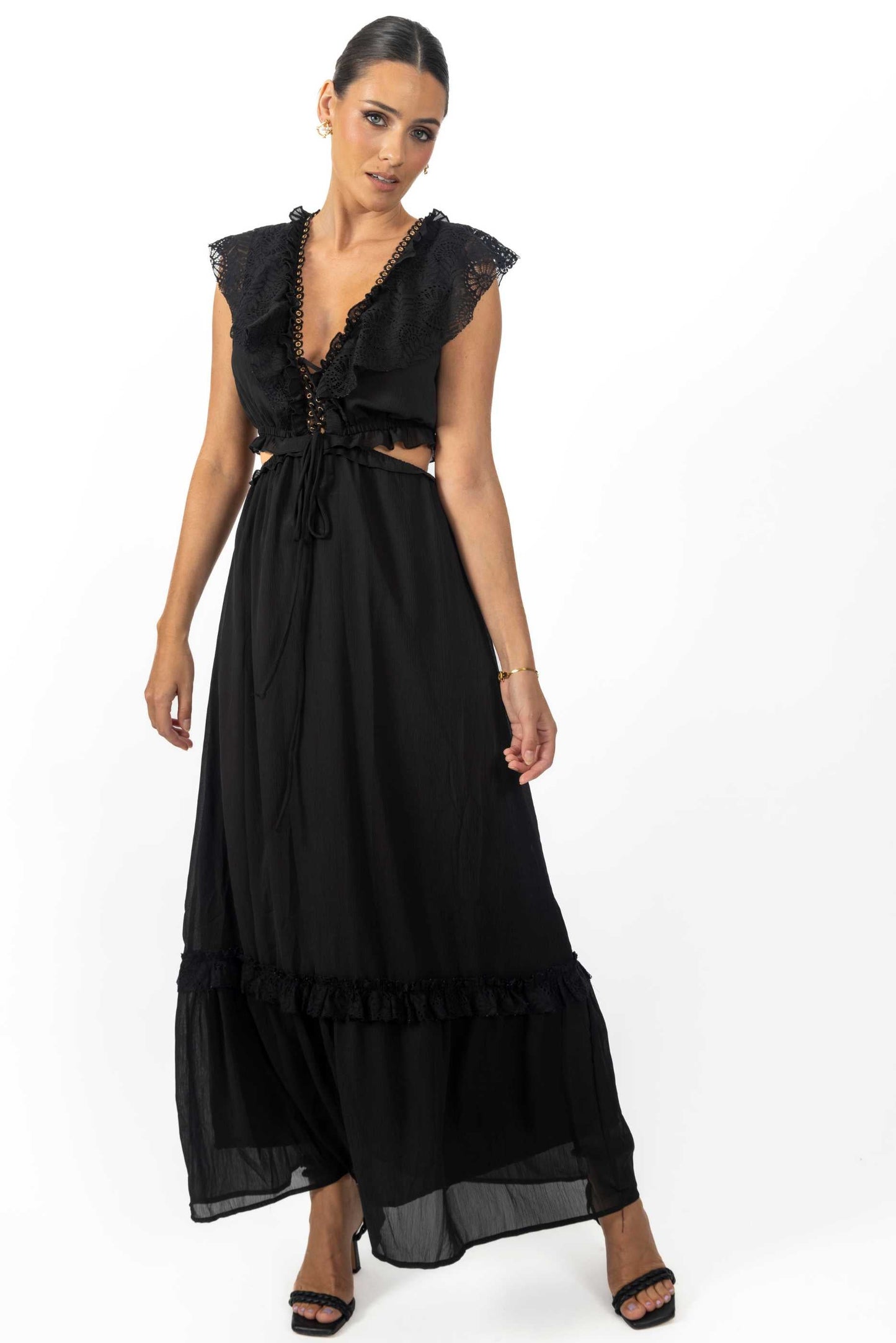 Miah Maxi Women's Dress Black