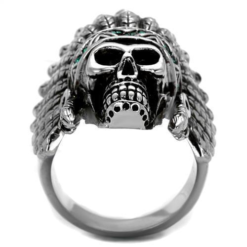 Men Stainless Steel Synthetic Crystal Rings TK2245