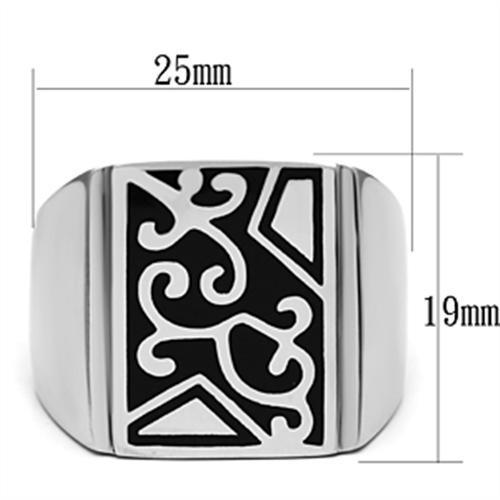 Men Stainless Steel No Stone Rings TK384