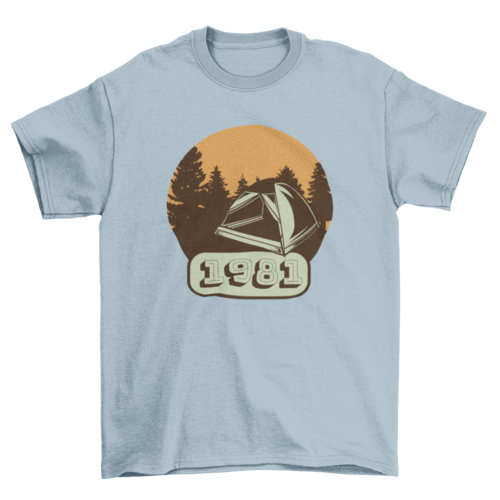 Camping vintage t-shirt