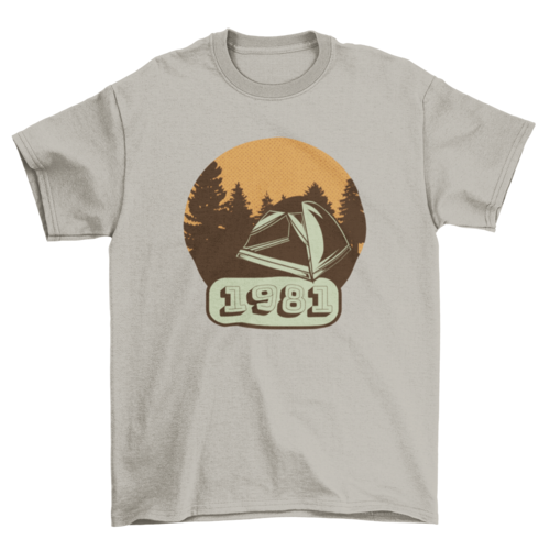 Camping vintage t-shirt