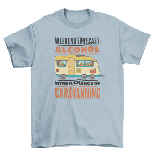 Alcohol and camping t-shirt