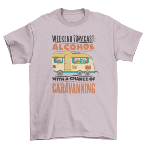 Alcohol and camping t-shirt