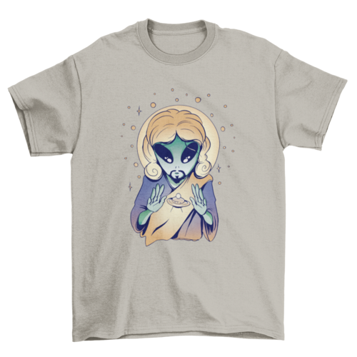 Alien Jesus UFO t-shirt