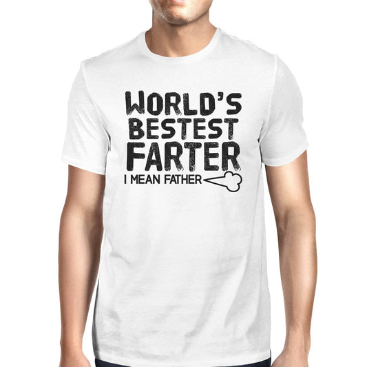 World's Bestest Farter Men's White Funny Short