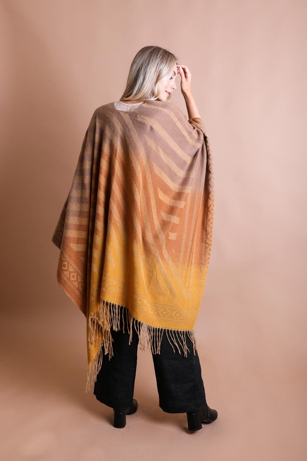 Western Style Colorblend Tassel Serape